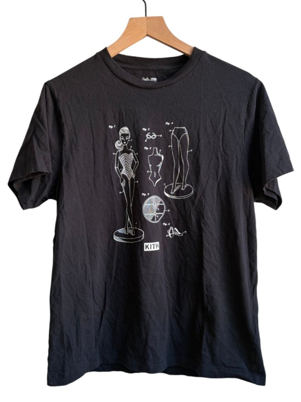 Limited Edition Kith x Barbie Black Tee Womens Small